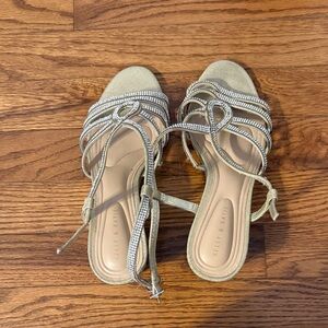 Kelly & Katie Women's Gold Strappy Heels